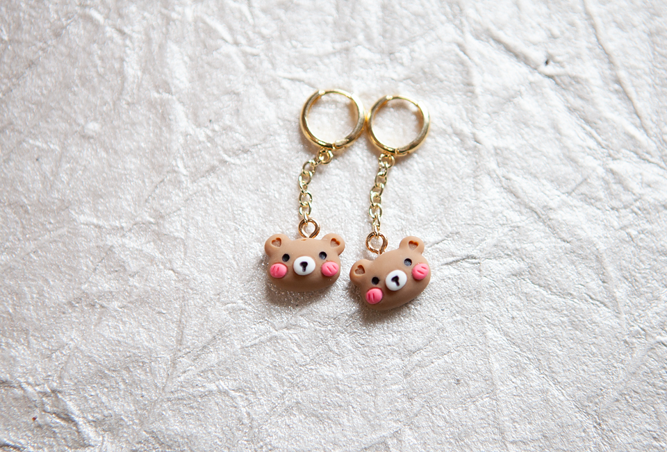 Whimsical Bear Earrings