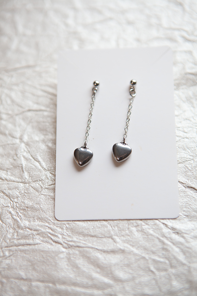 Hanging Heart Earrings