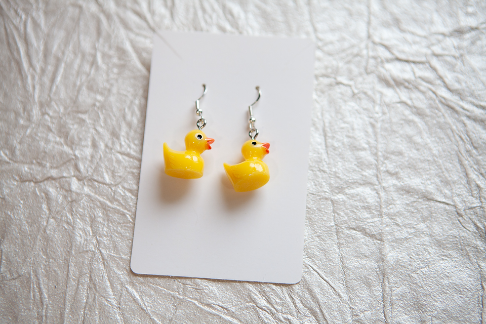 Rubbery Ducky Earrings