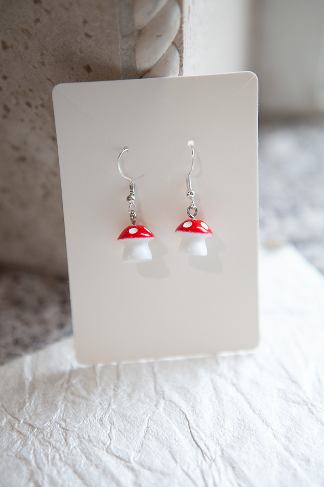 Short Mushroom Earrings