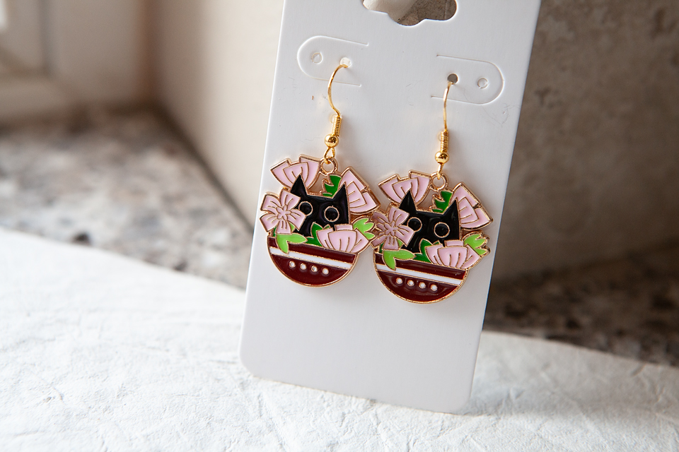 Whimsical Cat Earrings