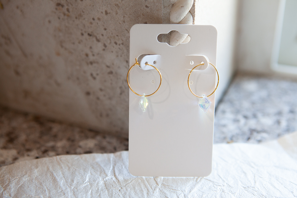 Gold Crystal Earrings