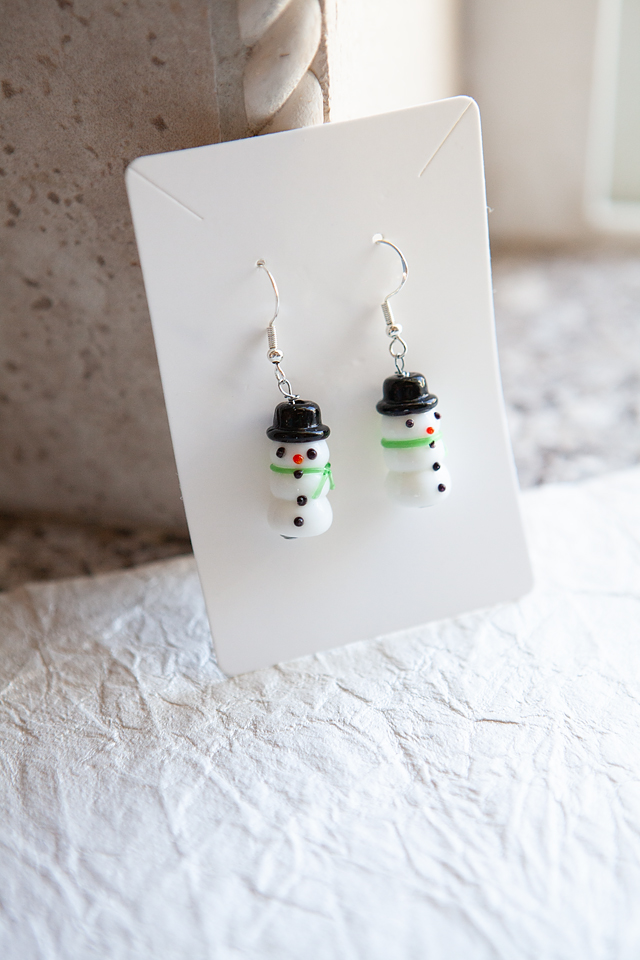 Whimsical Snowmen Earrings